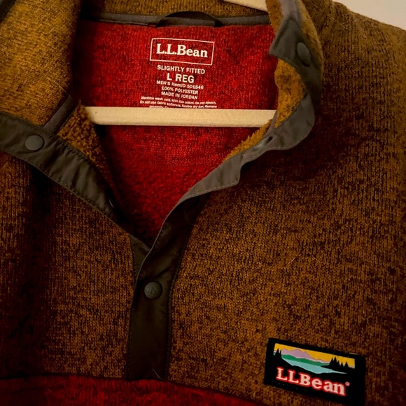 LL.Bean Mens Fleece Pullover | Size L - Picture 3 of 3